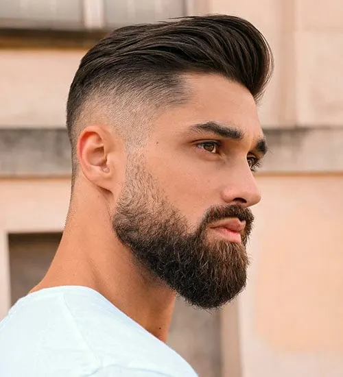 Beard styling & color
